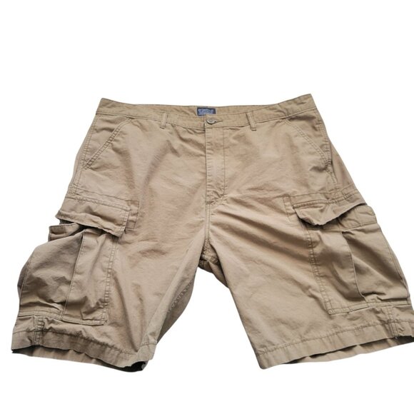 Levis Cargo Shorts Mens 38 Brown Multi Pocket - Picture 1 of 8